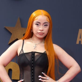 Ice Spice at the 2023 BET Awards Arrivals at the Microsoft Theater on June 25, 2023 in Los Angeles, CA, photo by Kathy Hutchins/Shutterstock.com.