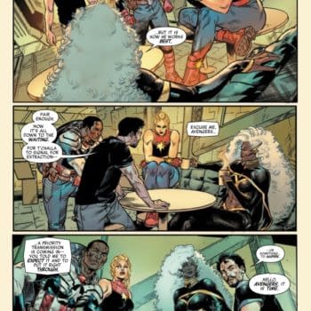 Interior preview page from AVENGERS #19 VALERIO SCHITI COVER