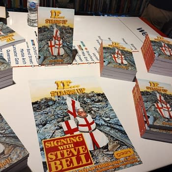 Steve Bell at Gosh Comics / Rich Johnston