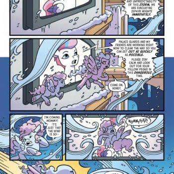 Interior preview page from MY LITTLE PONY: THE STORM OF ZEPHYR HEIGHTS #2 JUSTASUTA COVER