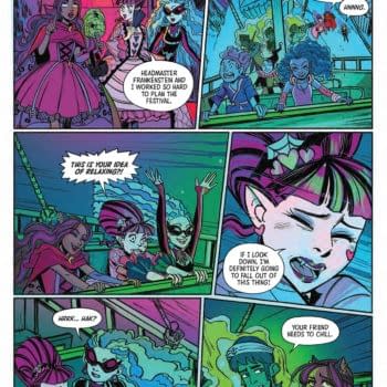 Interior preview page from MONSTER HIGH HALLOWEEN SPECIAL #1 CELIA LOWENTHAL COVER