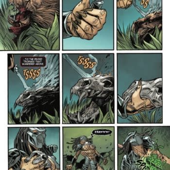 Interior preview page from PREDATOR VS BLACK PANTHER #3 KEN LASHLEY COVER