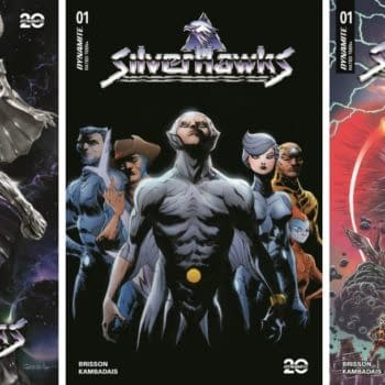 Ed Brisson & George Kambadais's Silverhawks #1 From Dynamite in 2025