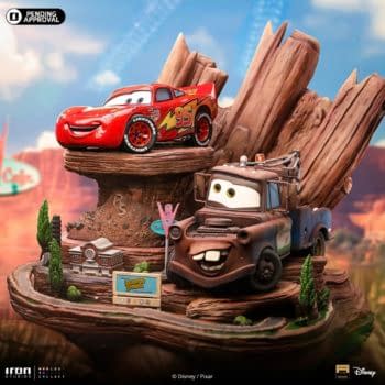 Iron Studios Debuts New Cars Lightning Mcqueen & Tow Mater Statue