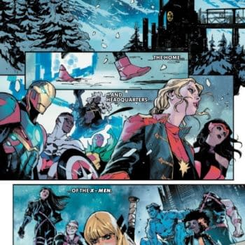Interior preview page from AVENGERS #21 VALERIO SCHITI COVER