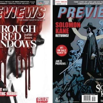 Solomon Kane & Through Red Windows on Next Diamond Previews Cover