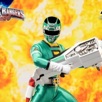 Prepare for the Power Rangers Turbo Green Ranger with threezero 