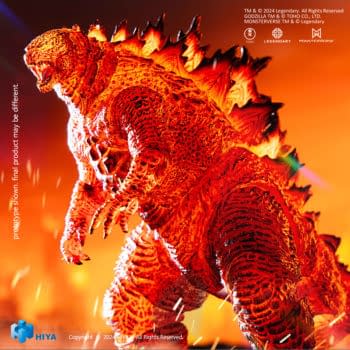 Hiya Debuts New Godzilla: King of the Monsters Burning Godzilla Figure