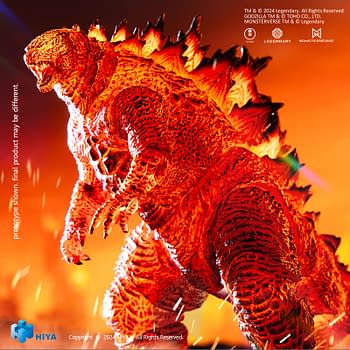 Hiya Debuts New Godzilla: King of the Monsters Burning Godzilla Figure