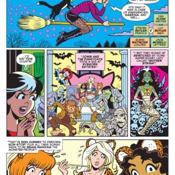 Interior preview page from SEP241129 Josie and the Pussycats Annual Spectacular, by (W) Ian Flynn (CA) Vincent Lovallo (A / CA) Steven Butler, Lily Butler, in stores Wednesday, November 6, 2024 from ARCHIE COMIC PUBLICATIONS