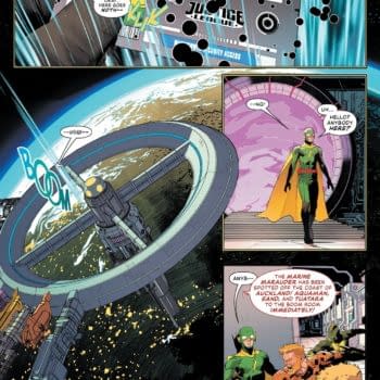 Interior preview page from Justice League Unlimited #1