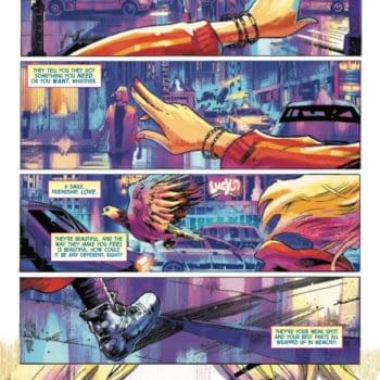 Interior preview page from NYX #6 SARA PICHELLI COVER