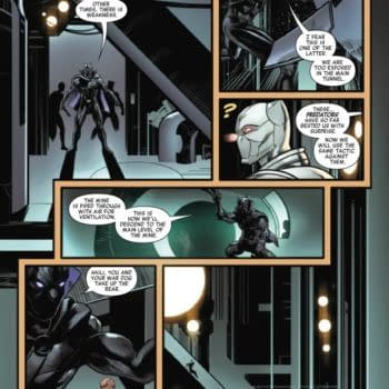Interior preview page from PREDATOR VS. BLACK PANTHER #4 KEN LASHLEY COVER