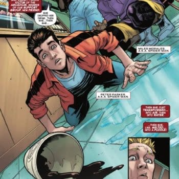 Interior preview page from SPECTACULAR SPIDER-MEN #9 EMILIO LAISO COVER