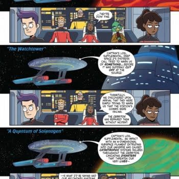 Interior preview page from STAR TREK: LOWER DECKS #1 DEREK CHARM COVER