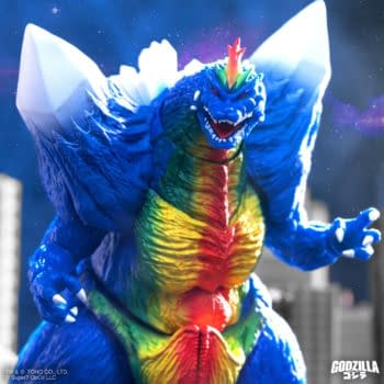 Super7 Debuts New Godzilla vs. SpaceGodzilla (Movie Poster) Figure