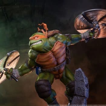 Cowabunga Dudes! Mikey Shreds with PCS New 1:3 Scale TMNT Statue 