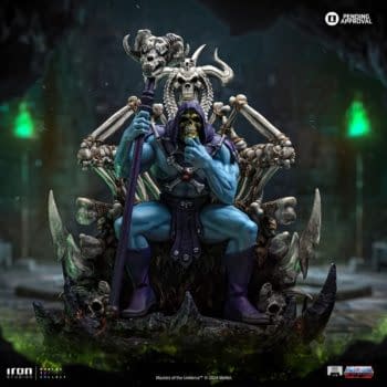 Masters of the Universe Skeletor on Throne Coming Soon to Iron Studios