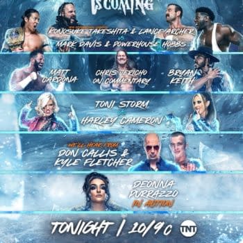 AEW Rampage Winter is Coming match graphic