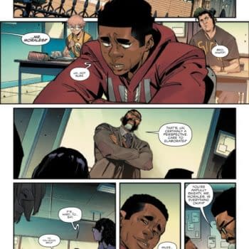 Interior preview page from MILES MORALES: SPIDER-MAN #27 FEDERICO VICENTINI COVER