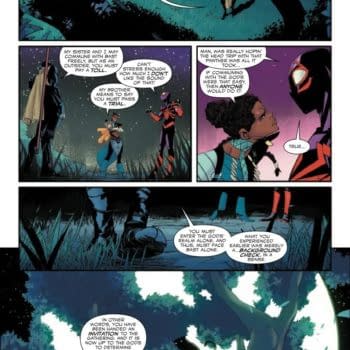 Interior preview page from MILES MORALES: SPIDER-MAN #28 FEDERICO VICENTINI COVER