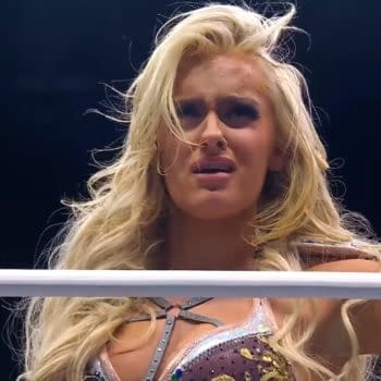 AEW Women's World Champion Mariah May reacts to the return of Toni Storm on AEW Dynamite: Winter is Coming