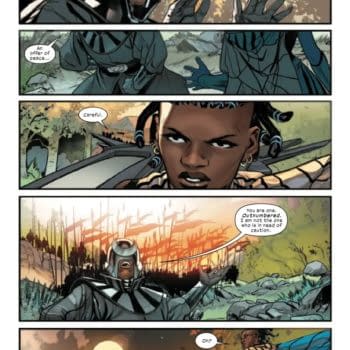 Interior preview page from ULTIMATE BLACK PANTHER #11 STEFANO CASELLI COVER