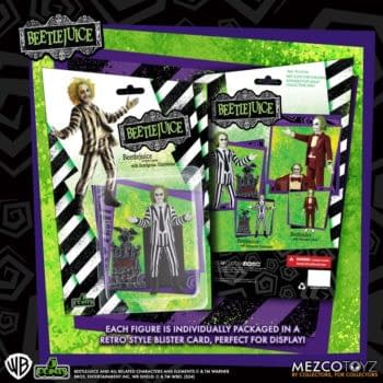 The Juice is Loose with Mezco Toyz New 5 Points Beetlejuice Figures 