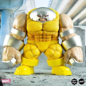 Mondo Debuts Exclusive Juggernaut Prisoner Yellow Variant Vinyl Figure