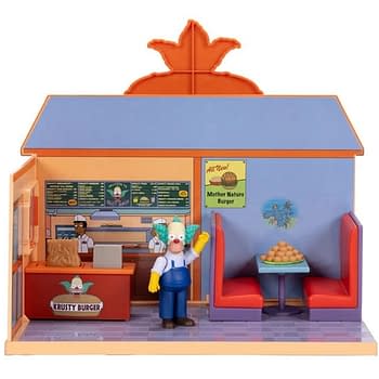 Grab a Bite with JAKKS Pacific New The Simpsons Krusty Burger Playset