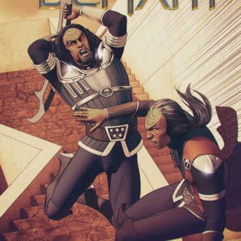 Cover image for STAR TREK: DEFIANT #23 ANGEL UNZUETA COVER