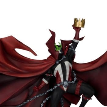 McFarlane Reveals Spawn #301 Black, White & Red All Over Statue