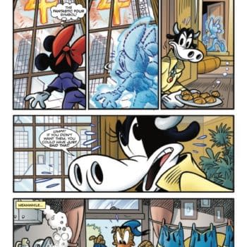 Interior preview page from WHAT IF...? MICKEY & FRIENDS BECAME THE FANTASTIC FOUR #1 LORENZO PASTROVICCHIO COVER