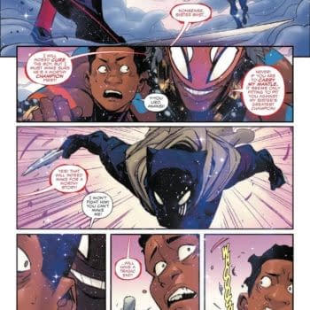 Interior preview page from MILES MORALES: SPIDER-MAN #29 FEDERICO VICENTINI COVER