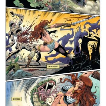 Interior preview page from Red Sonja #18