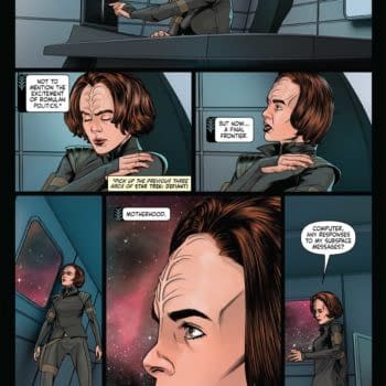Interior preview page from STAR TREK: DEFIANT #22 ANGEL UNZUETA COVER