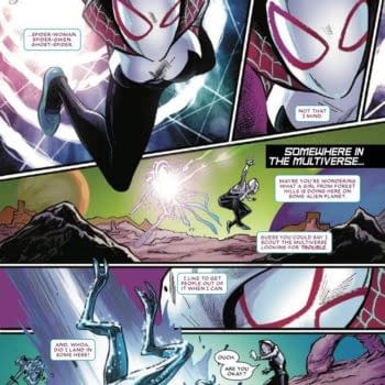 Interior preview page from WHAT IF GALACTUS TRANSFORMED SPIDER-GWEN #1 RON LIM COVER