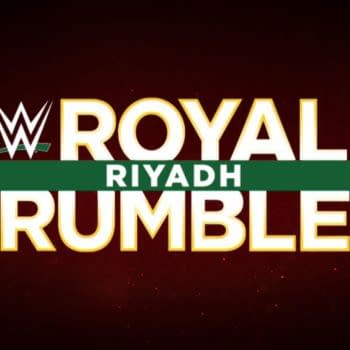 The logo for WWE Royal Rumble in Saudi Arabia