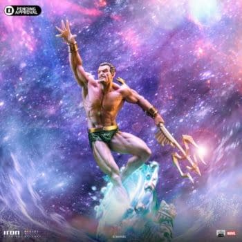 Marvel Comics Namor Battles for the Infinity Gauntlet with Iron Studios 