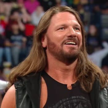 AJ Styles soaks in the crowd on WWE Raw