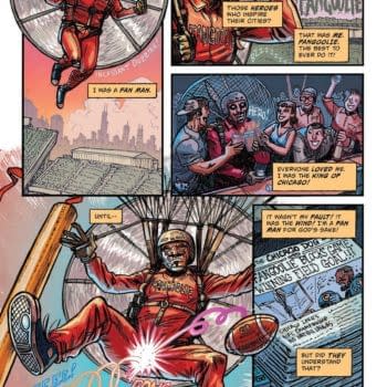 Interior preview page from GODZILLA VS AMERICA: CHICAGO #1 RYAN BROWNE COVER