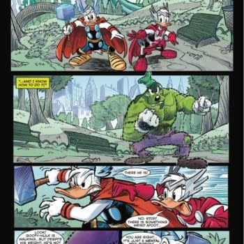 Interior preview page from WHAT IF MICKEY AND FRIENDS BECAME THE AVENGERS #1 ALESSANDRO PASTROVICCHIO COVER