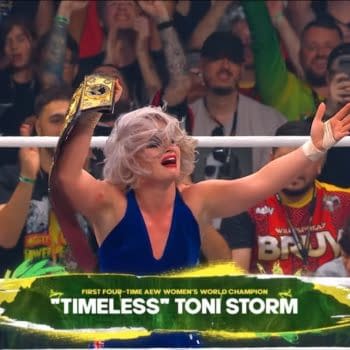 Timeless Toni Storm celebrates victory at AEW Collision: Grand Slam Australia