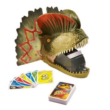 UNO Attack Gets Dangerous With New Jurassic World Dilophosaurus