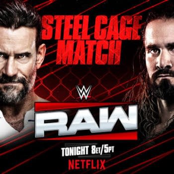 WWE Raw graphic that's way better than anything AEW's graphics department could ever come up with