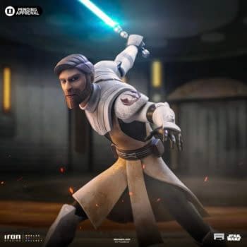 New Star Wars: The Clone Wars Obi-Wan Statue Arrives from Iron Studios