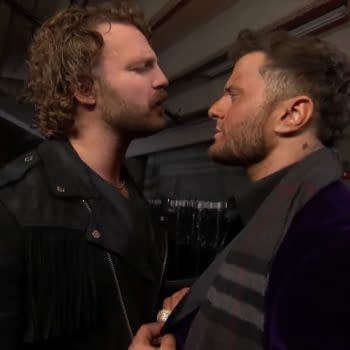 Hangman Page confronts MJF backstage on AEW Dynamite