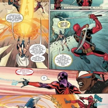 Interior preview page from MILES MORALES: SPIDER-MAN #31 FEDERICO VICENTINI COVER