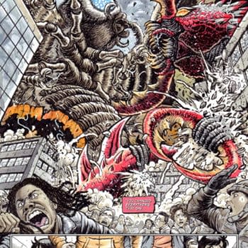 Interior preview page from MOTHRA: QUEEN OF THE MONSTERS #1 MATT FRANK COVER