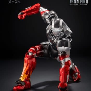 Threezero Debuts Marvel Studios DLX Iron Man Mark 22 “Hot Rod” Figure